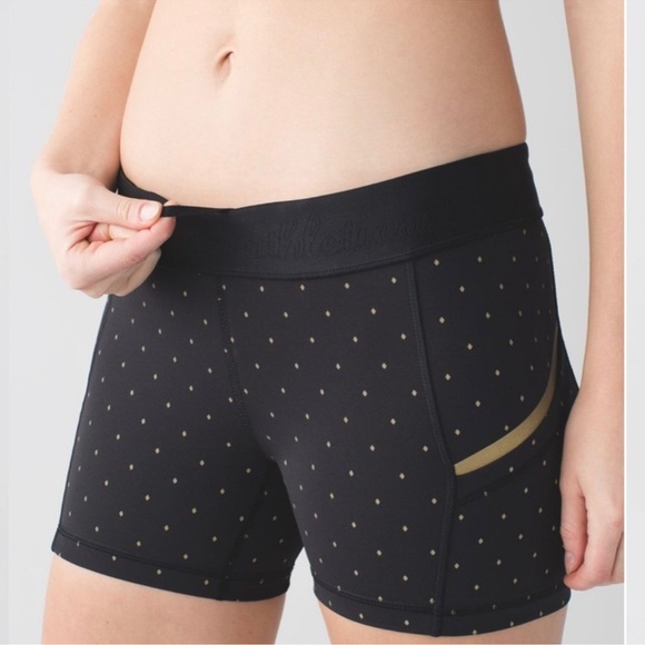 Lululemon What The Sport Mini Biker Short Night Fall Black Multi Size 10 - Picture 4 of 13